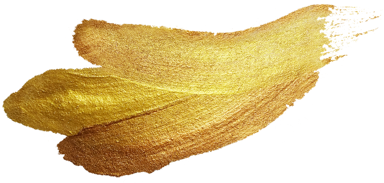 Gold Metallic Brushstroke	